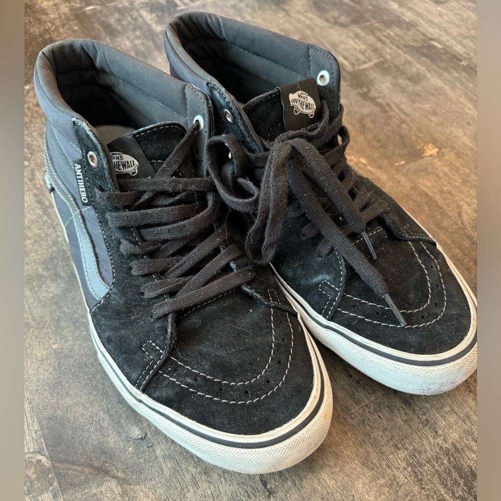 Men’s Vans Shoes, Antihero, Black, Size 12